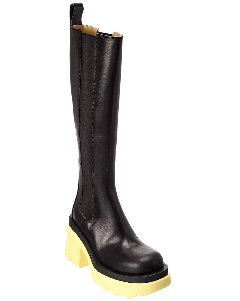 Bottega Veneta Flash Leather Boot Black