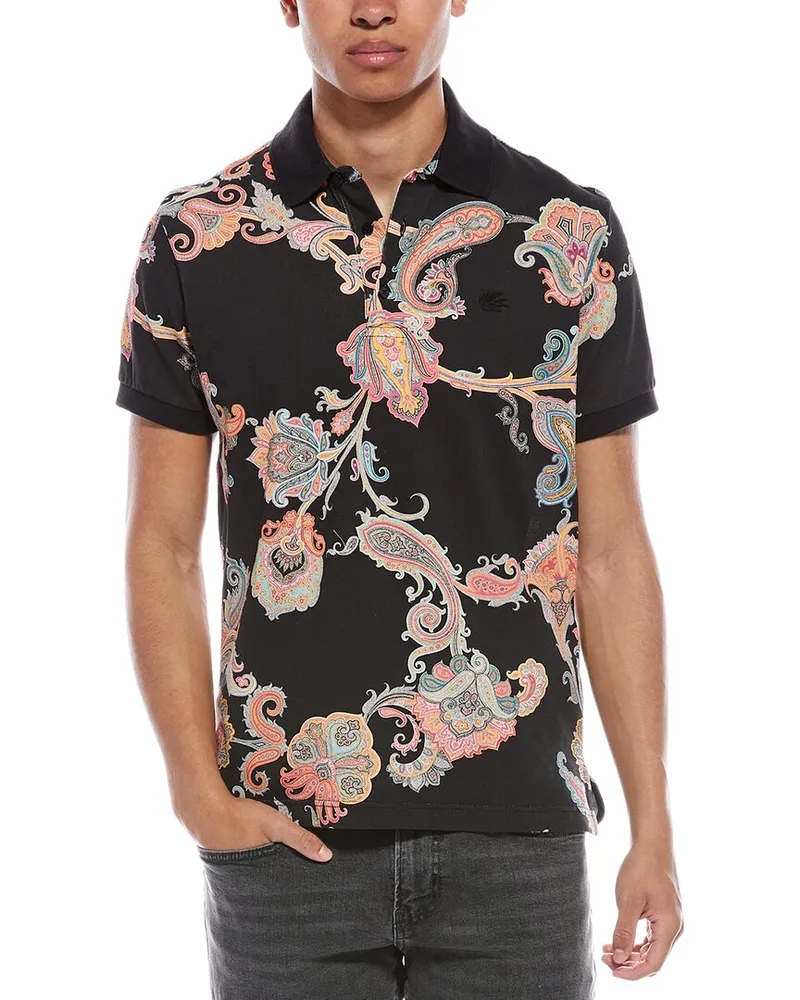 Etro Roma Polo Shirt Black