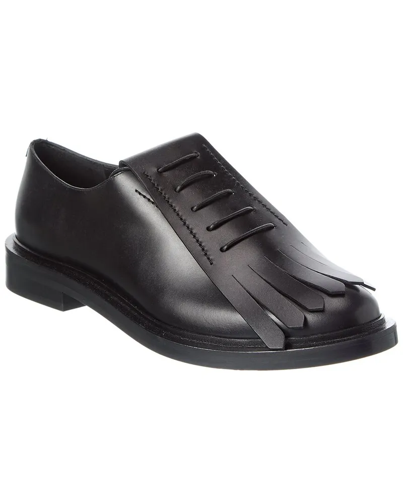 Max Mara Leather Loafer Black