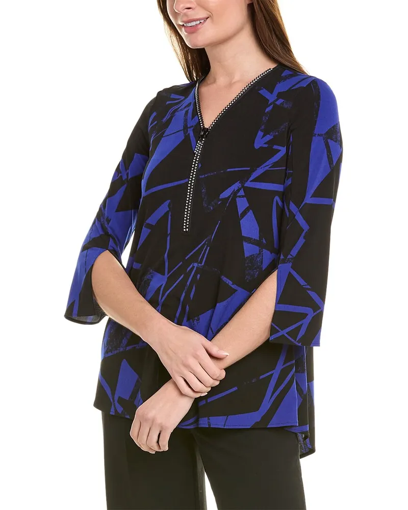 Joseph Ribkoff 3/4-Sleeve Tunic Blue