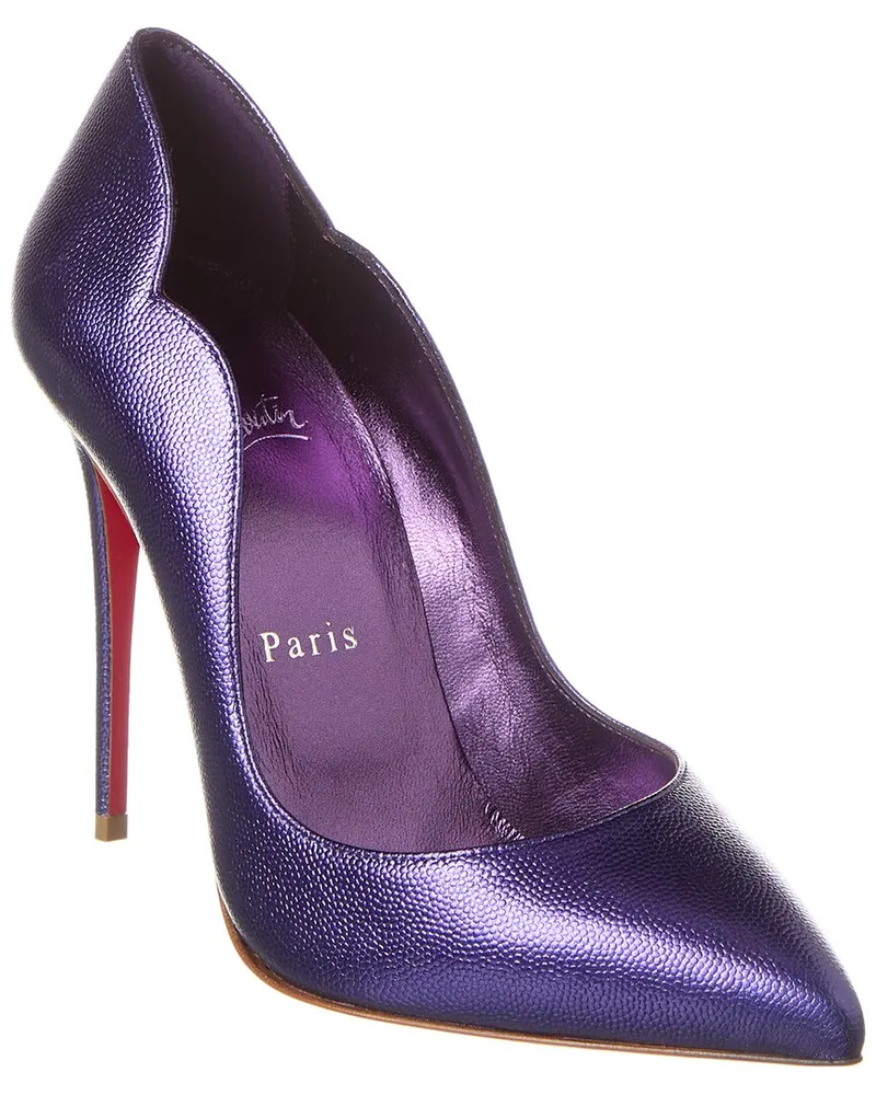 Christian Louboutin Hot Chick 100 Leather Pump Purple