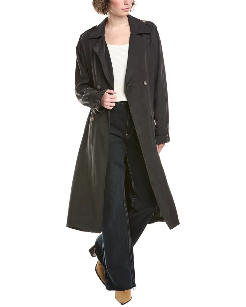 Bella Dahl Trench Coat Black