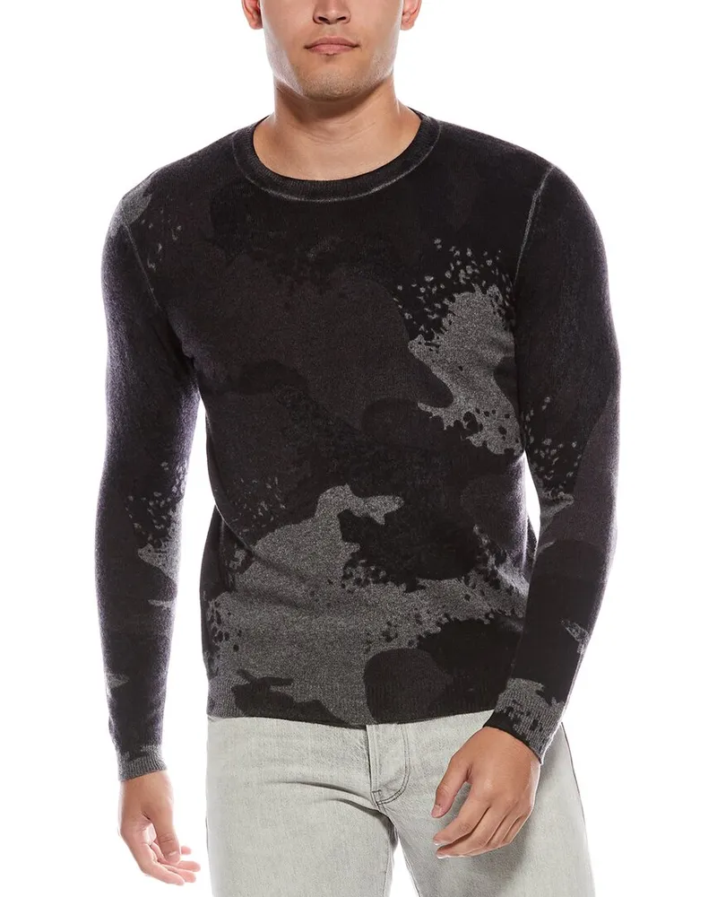 Autumn Cashmere Inked Cashmere Crewneck Sweatshirt Gray
