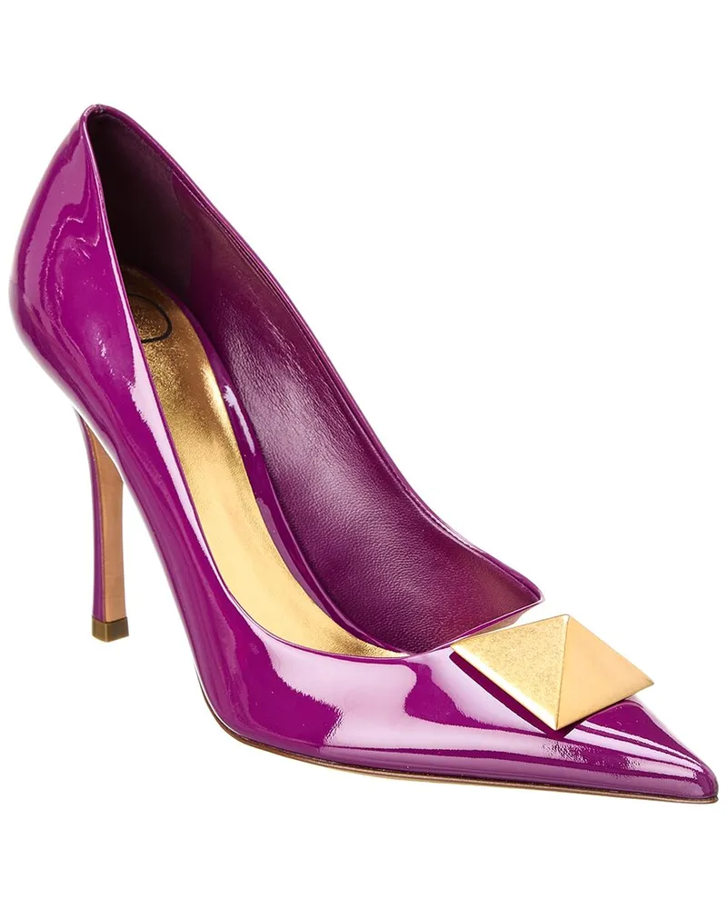 Valentino Garavani One Stud 100 Patent Pump Nocolor