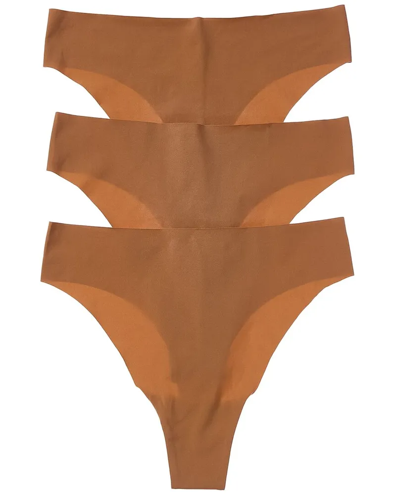 Cosabella 3pk Free Cut Micro High-Waist Thong Nocolor