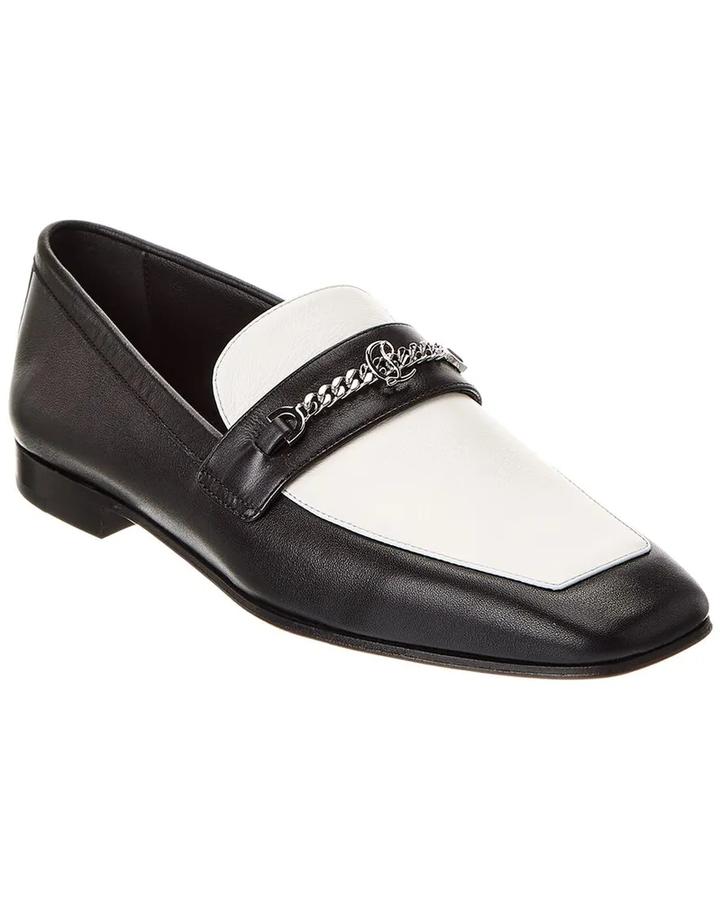 Christian Louboutin MJ Moc Leather Loafer Black