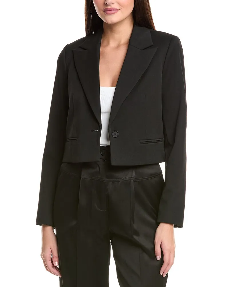 AllSaints Shores Cropped Blazer Black
