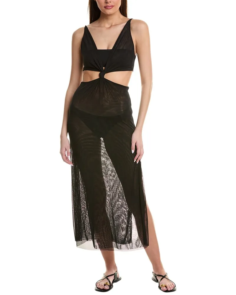 ViX Solid Thuly Long Cover-Up Black