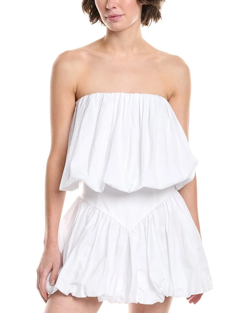Bardot Lissett Poplin Balloon Top White