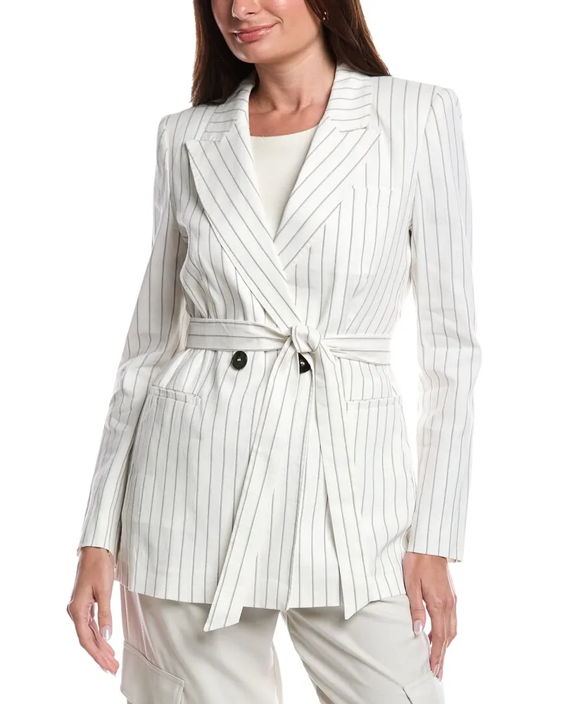 MARELLA Manager Linen-Blend Jacket White