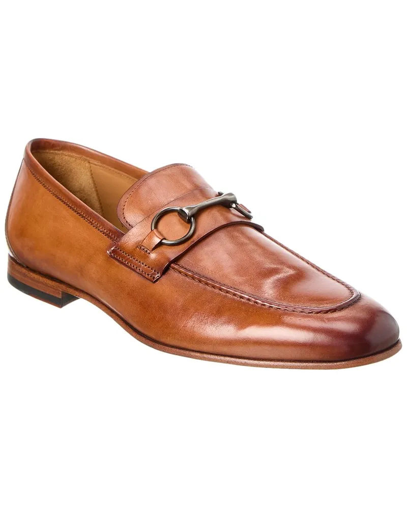 Antonio Maurizi Bit Leather Loafer Brown