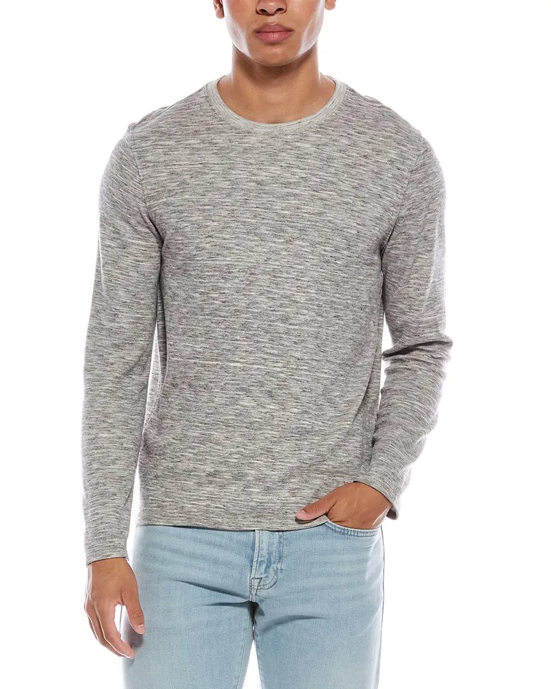 Vince Space Dye Shirt Gray