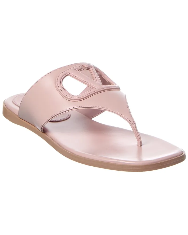 Valentino Garavani VLogo Signature Leather Sandal Pink