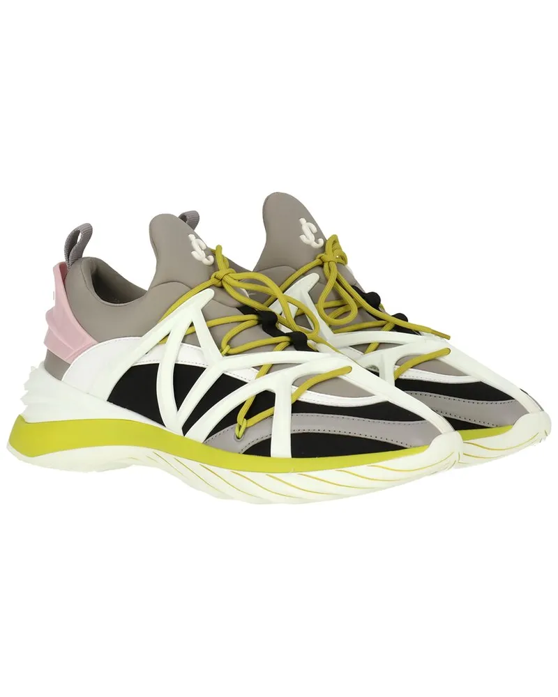 Jimmy Choo Cosmos/F Neoprene & Leather Sneaker Nocolor