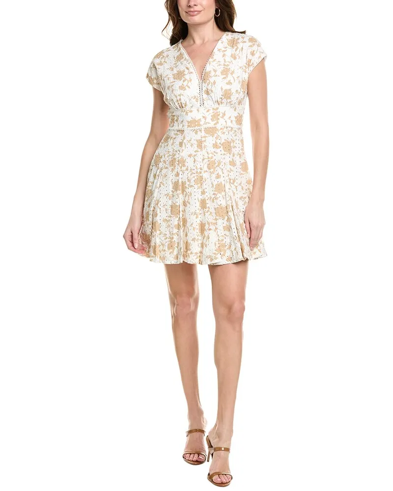 taylor Eyelet Mini Dress White