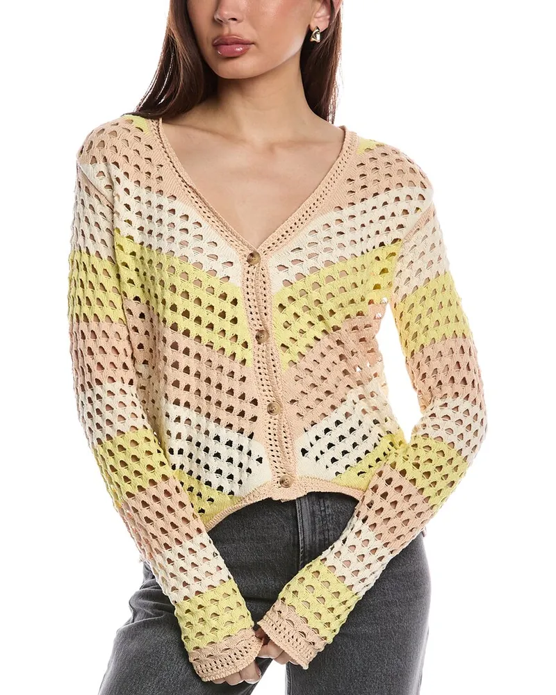 ATM Mercerized Cardigan Yellow