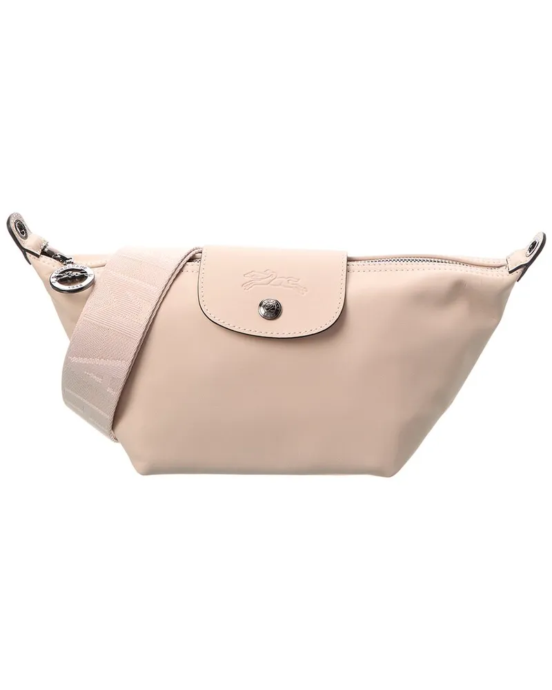 Longchamp Le Pliage Xtra XS Leather Crossbody Beige