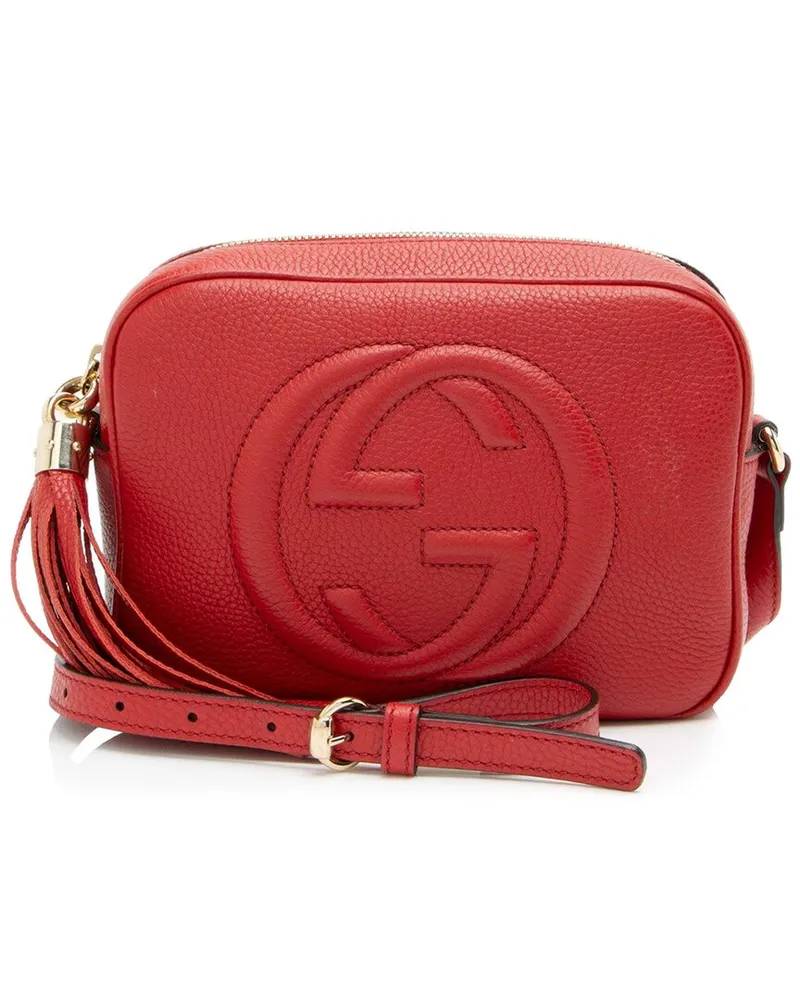 Gucci Red Leather Soho Disco Bag (Authentic Pre-Loved Nocolor