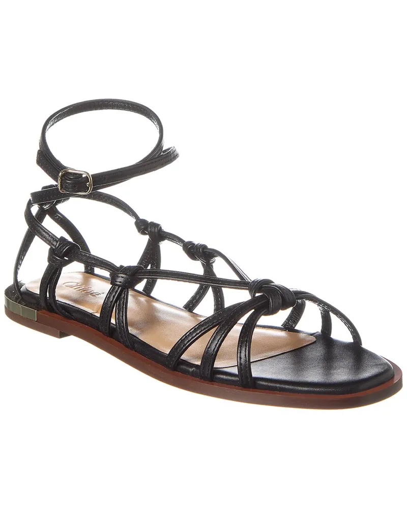 Chloé Uma Leather Sandal Black