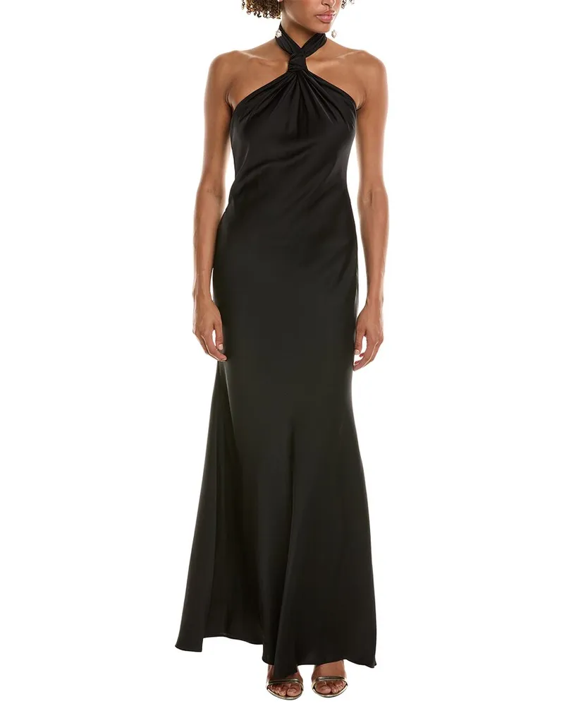 Halston Emie Gown Black