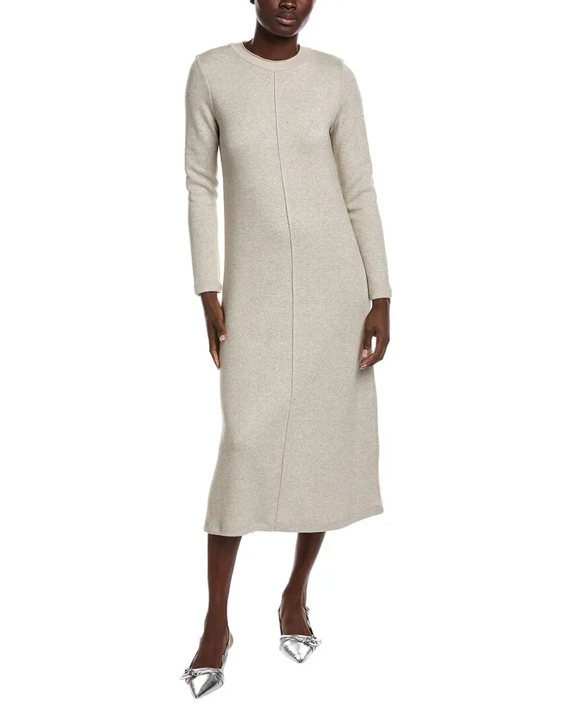 Vince Camuto Lurex Sweaterdress Beige