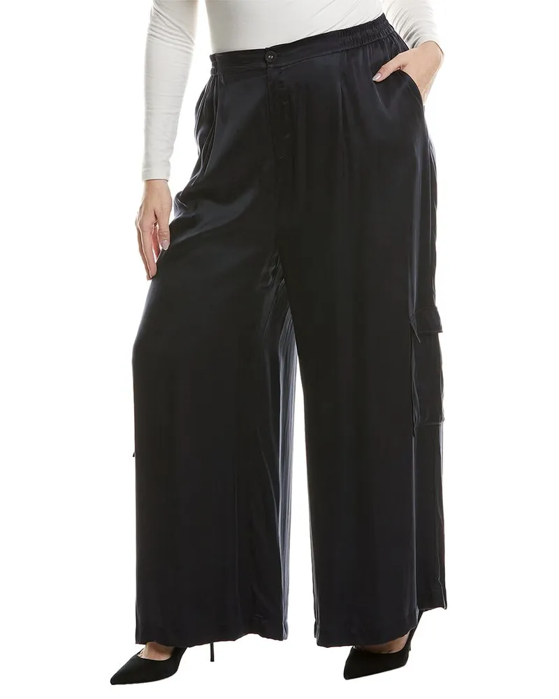 Johnny Was Plus Pleated Pull-On Pant Nocolor