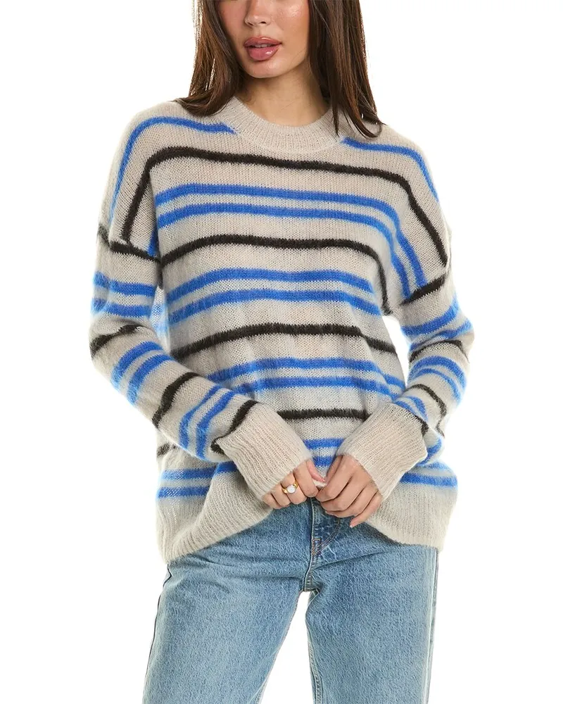 Isabel Marant Isabel Marant Etoile Drussell Mohair & Wool-Blend Sweater Blue