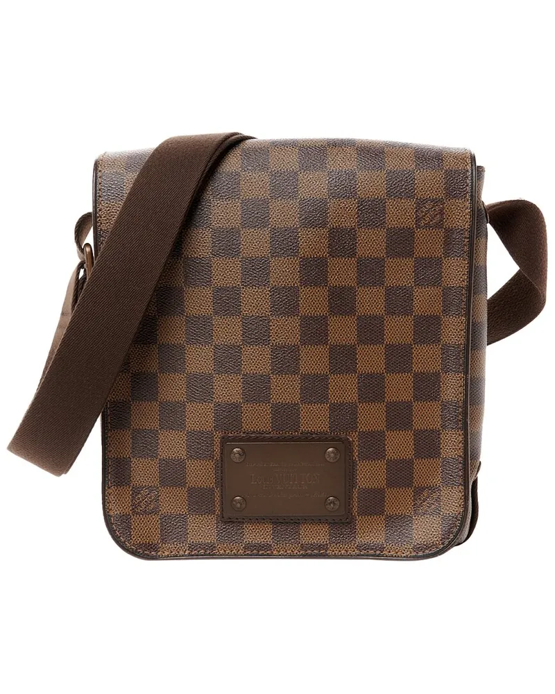 Louis Vuitton Brown Damier Ebene Coated Canvas Brooklyn PM (Authentic Pre-  Loved Nocolor