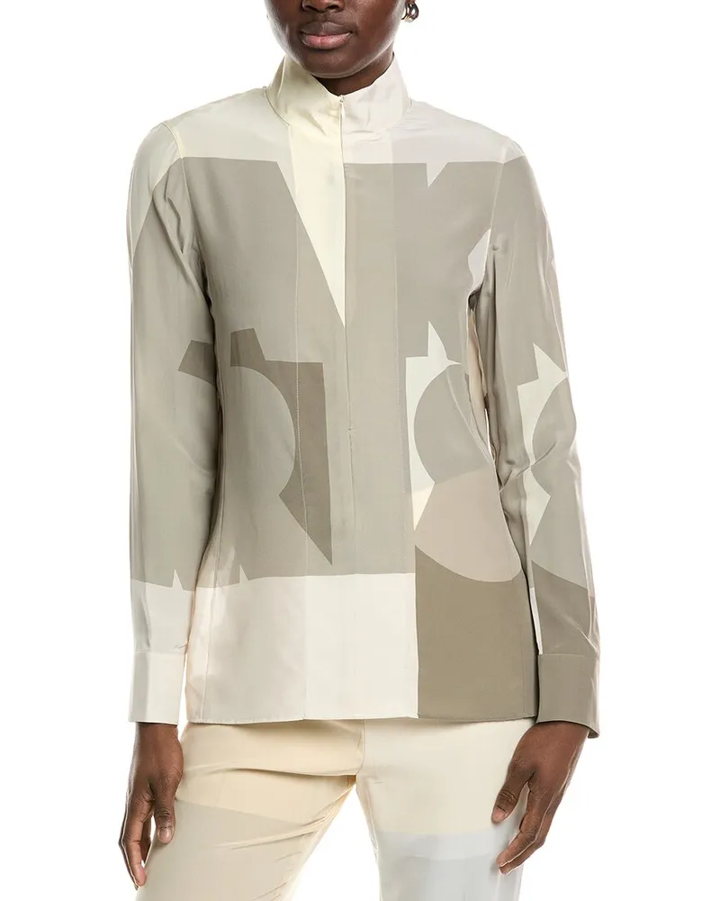 Akris Silk Blouse Grey