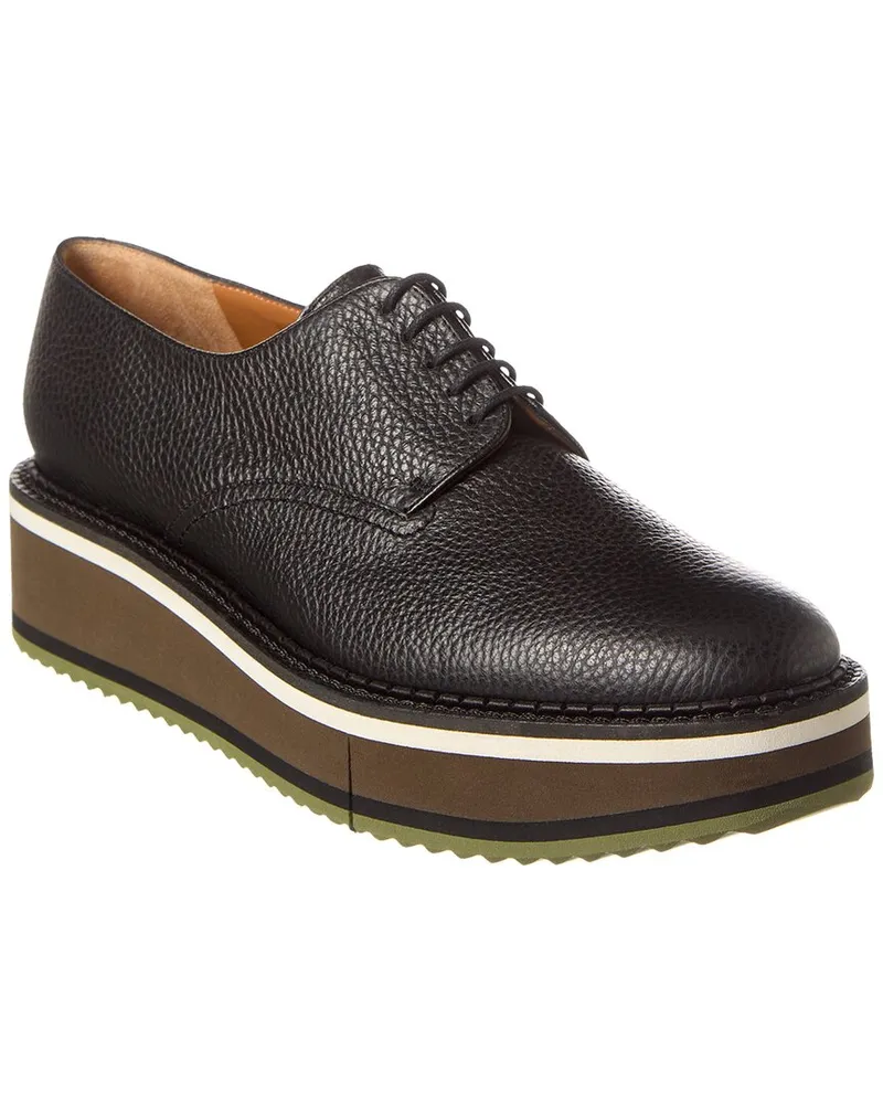 Robert Clergerie Brook Leather Platform Oxford Nocolor