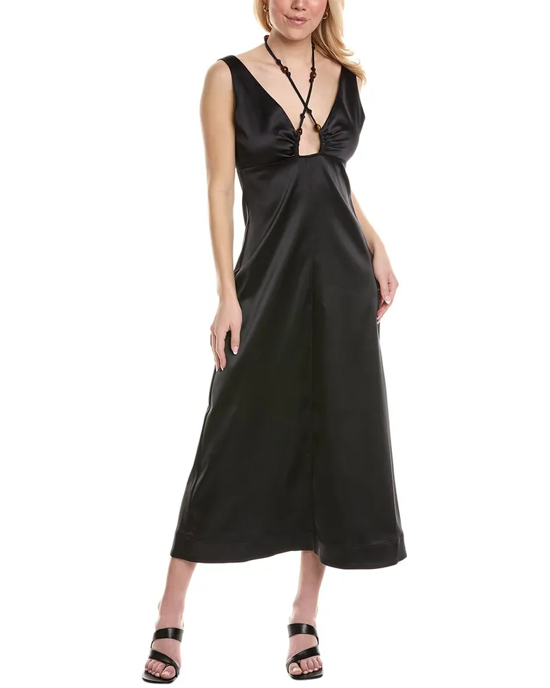 Ganni Halter Dress Black