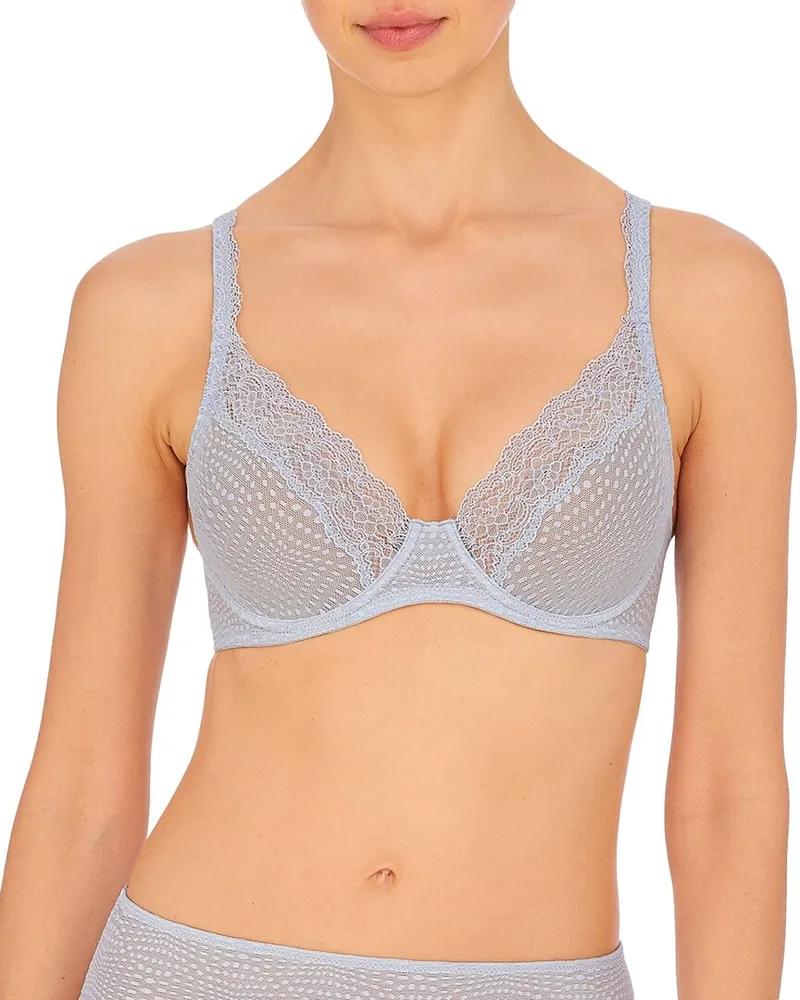 NATORI Beyond Lace Plunge T-Shirt Bra Blue