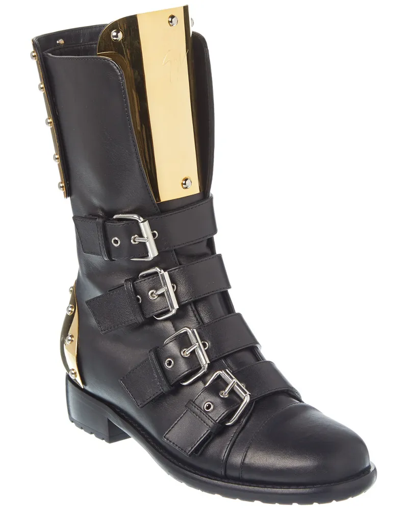 Giuseppe Zanotti Leather Boot Black