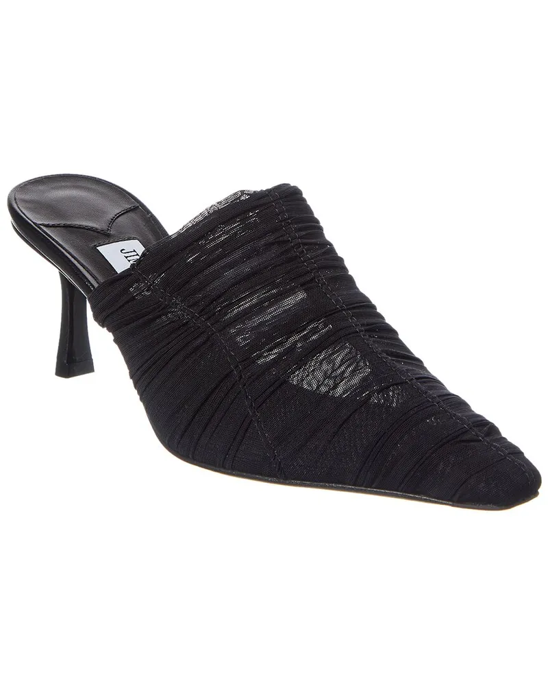 Jimmy Choo Lotta 65 Ruched Tulle Mule Black