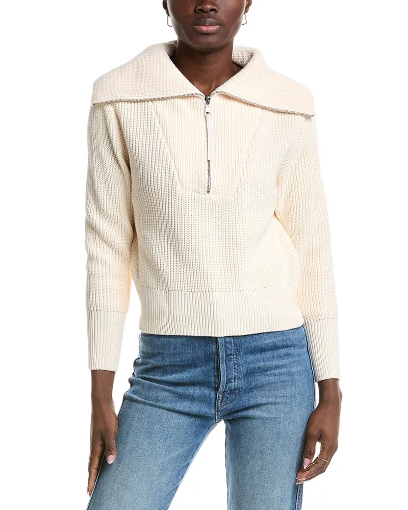 Kenneth Cole 1/2-Zip Pullover Beige