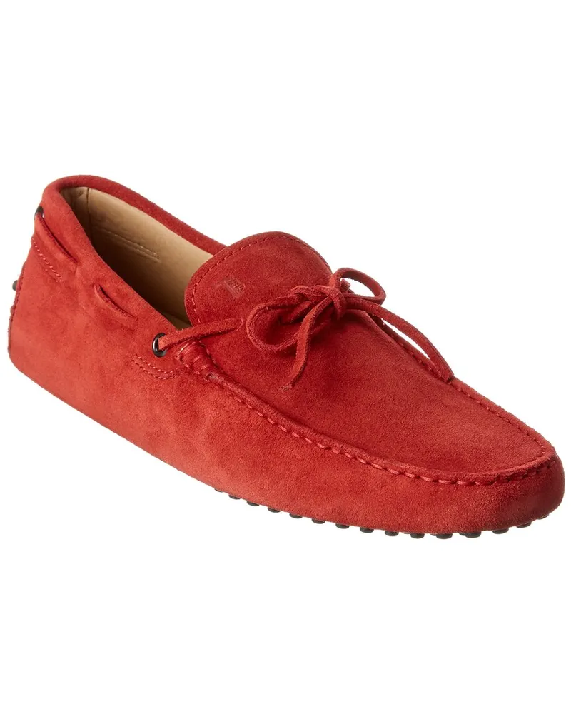 TOD'S TOD’s Gommino Suede Driver Red