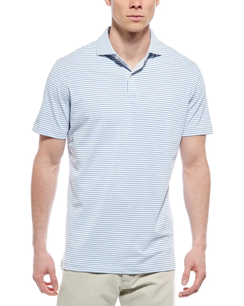 Peter Millar Tempo Performance Mesh Polo Shirt White