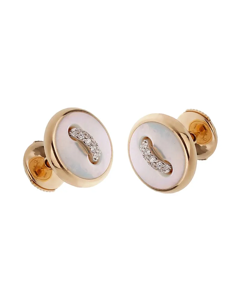 Pomellato 18K 2.27 ct. tw. Diamond & Mother Of Pearl Earrings Nocolor