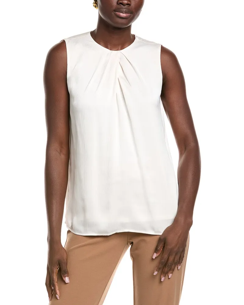 Anne Klein Textured Satin Top Nocolor
