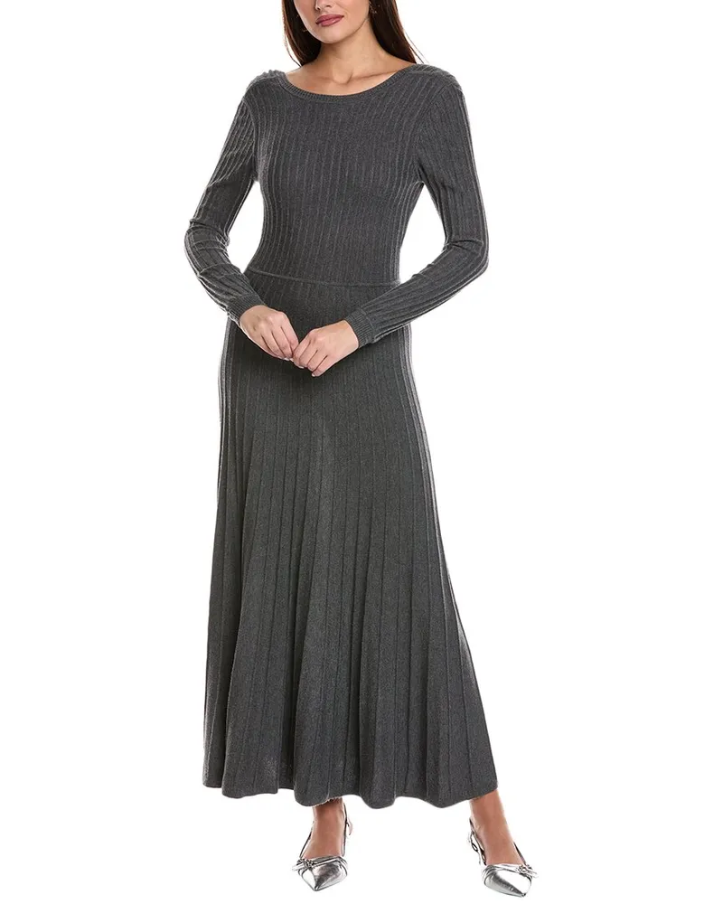 ba&sh Jazia Wool-Blend Maxi Dress Nocolor