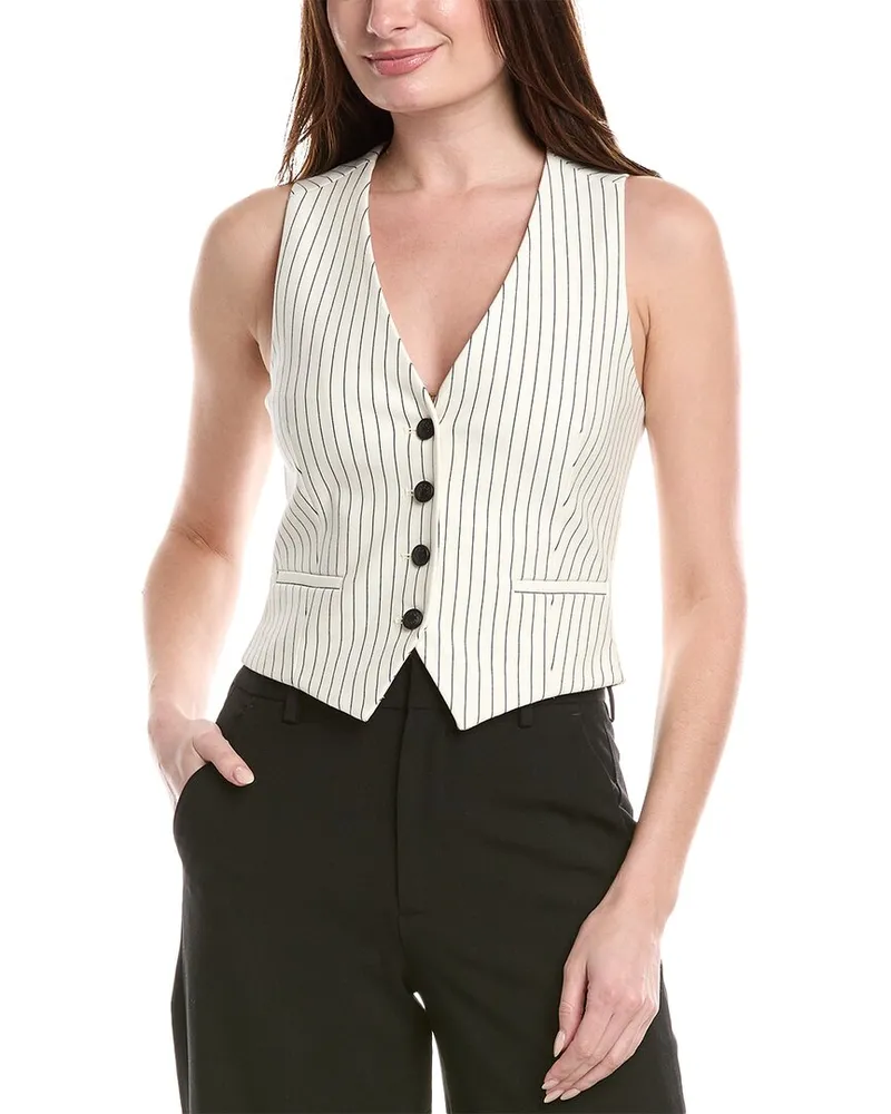 Rag & Bone Priya Ponte Vest White