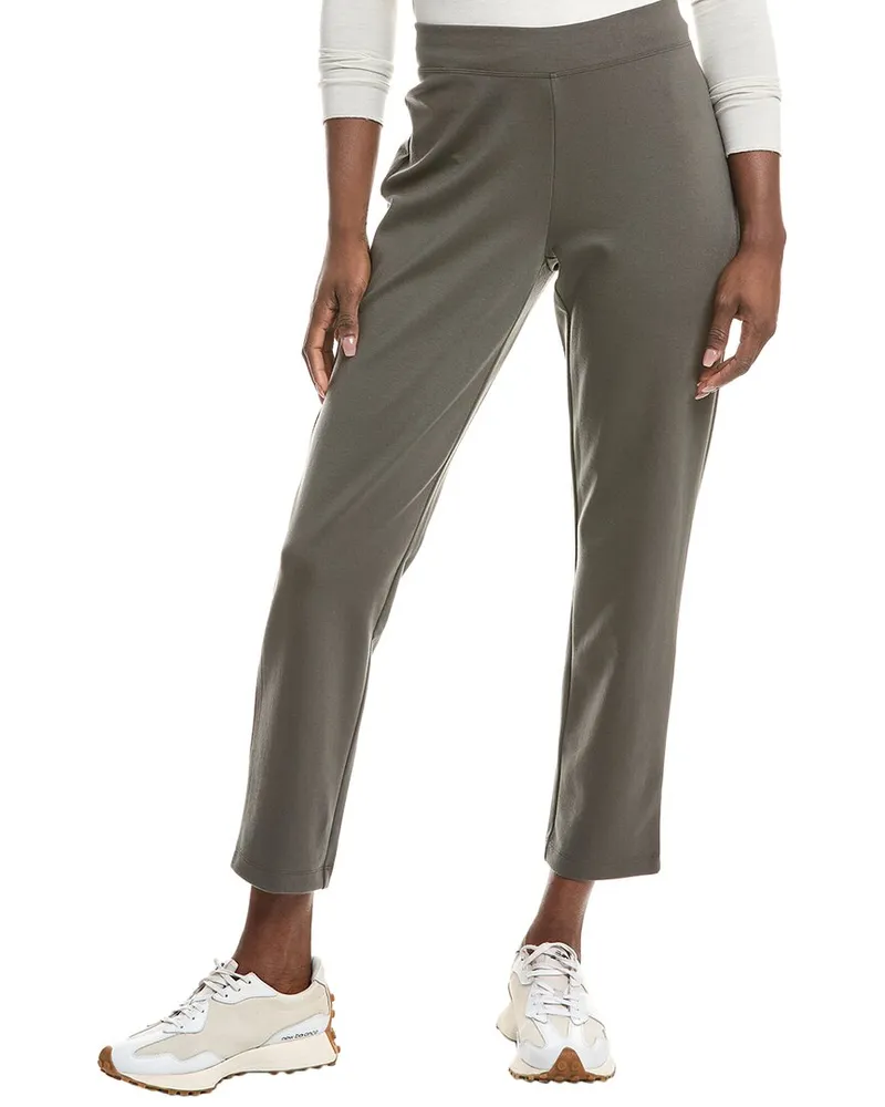 Eileen Fisher Slim Ankle Pant Green