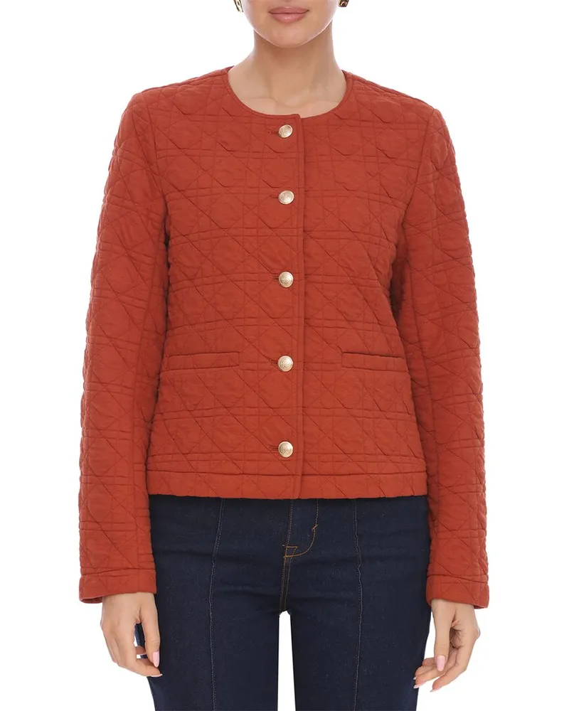 Bagatelle Quilted Jacket Red
