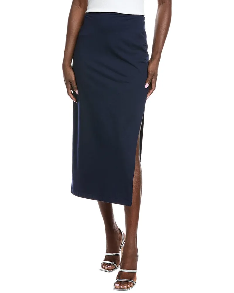 Norma Kamali Midi Skirt Blue