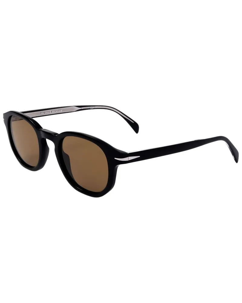 David Beckham Men's DB 1007/S 49mm Sunglasses Black