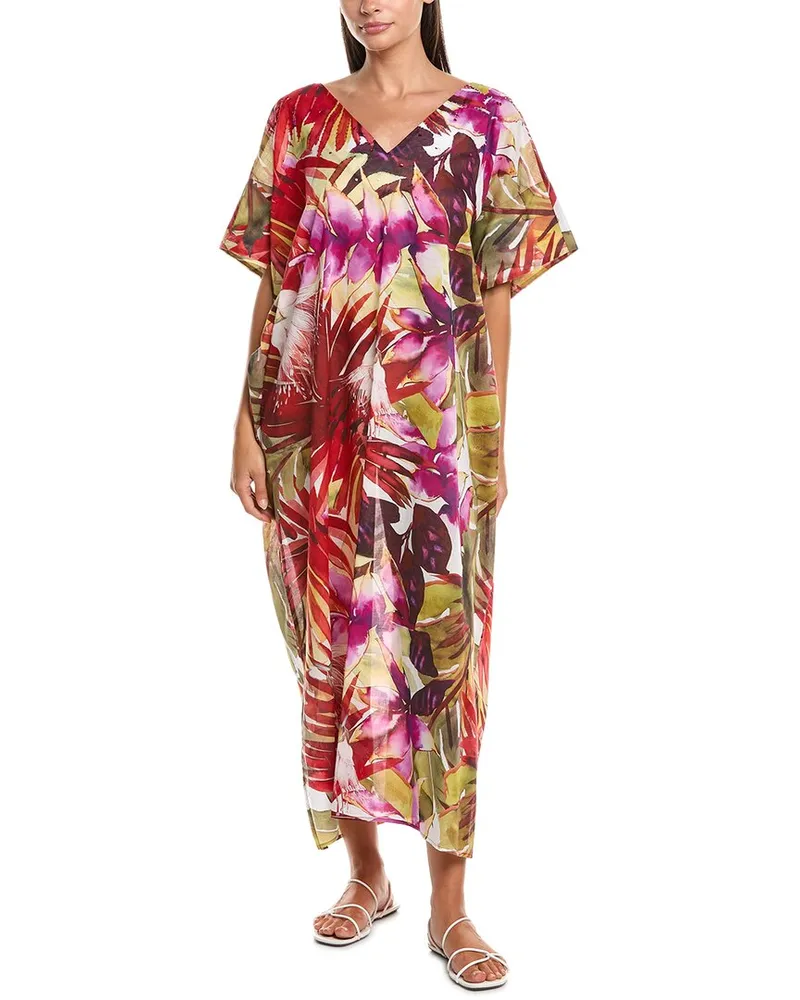 NATORI Rainforest Beaded Caftan Nocolor