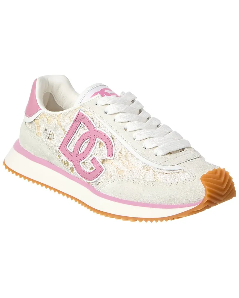Dolce & Gabbana DG Cushion Lace & Leather Sneaker Nocolor