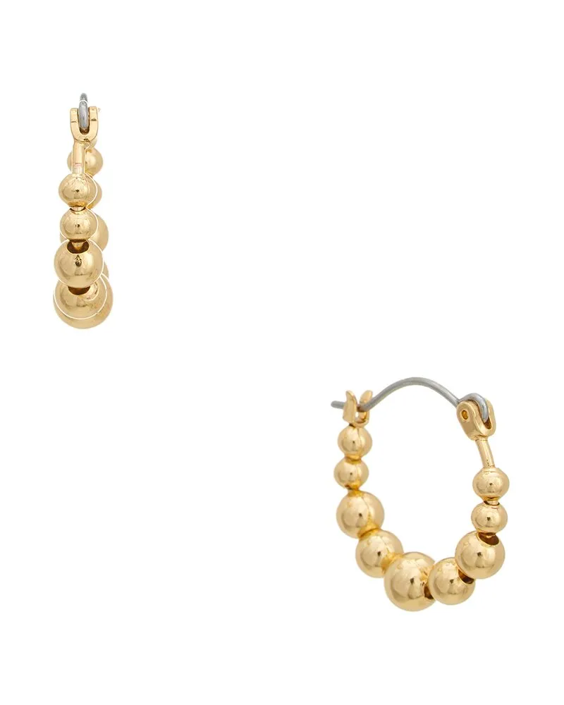 Kenneth Jay Lane Plated Hoop Earrings Nocolor