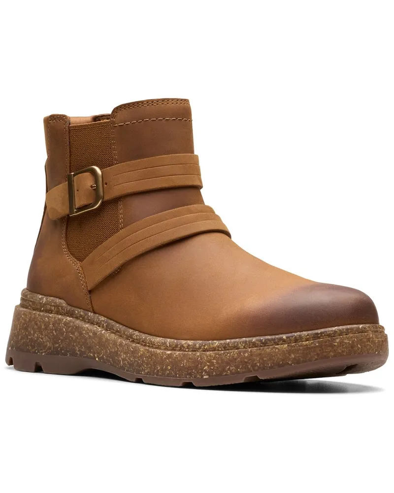 Clarks Noralyn Strap Leather Bootie Nocolor