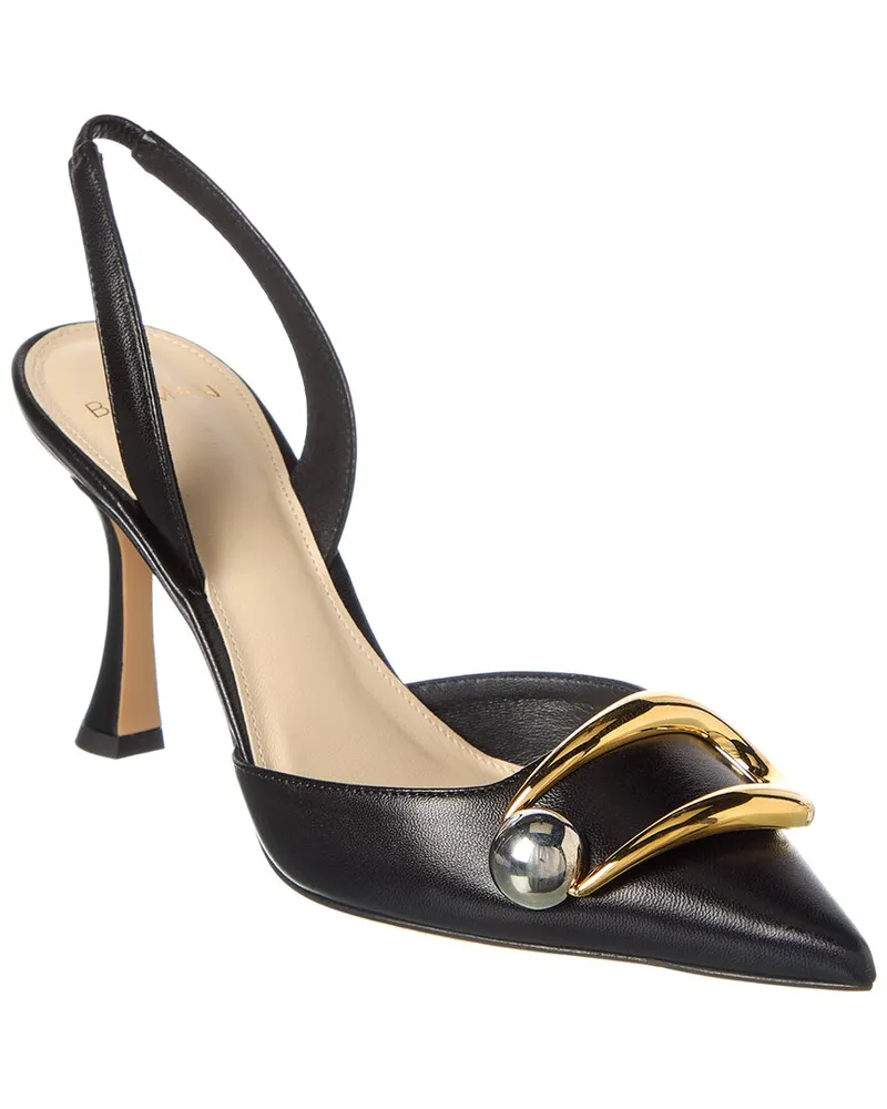 Alexandre Birman Harper 85 Leather Slingback Pump Black